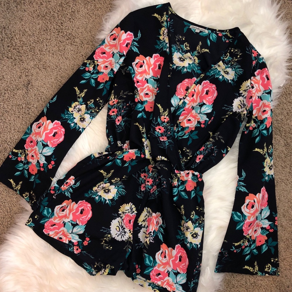 Charlotte Russe floral romper!